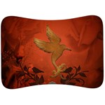 Elegant Decorative Bird Velour Seat Head Rest Cushion