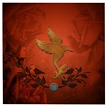 Elegant Decorative Bird Wooden Puzzle Square