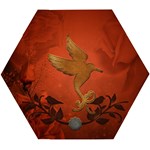 Elegant Decorative Bird Wooden Puzzle Hexagon