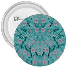 Lotus  Bloom Lagoon Of Soft Warm Clear Peaceful Water 3  Buttons by pepitasart