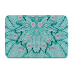 Lotus  Bloom Lagoon Of Soft Warm Clear Peaceful Water Plate Mats by pepitasart