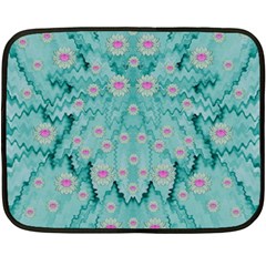 Lotus  Bloom Lagoon Of Soft Warm Clear Peaceful Water Fleece Blanket (mini) by pepitasart