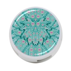 Lotus  Bloom Lagoon Of Soft Warm Clear Peaceful Water 4-port Usb Hub (one Side) by pepitasart