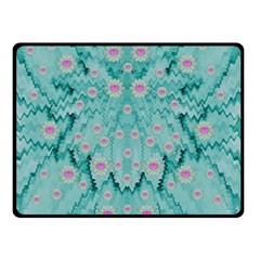 Lotus  Bloom Lagoon Of Soft Warm Clear Peaceful Water Double Sided Fleece Blanket (small)  by pepitasart