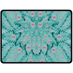 Lotus  Bloom Lagoon Of Soft Warm Clear Peaceful Water Double Sided Fleece Blanket (Large)  80 x60  Blanket Front