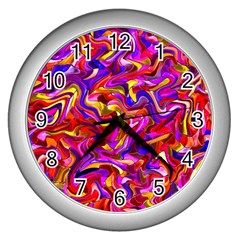 H 9 Wall Clock (silver) by ArtworkByPatrick