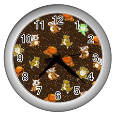 Ground Type Wall Clock (silver) by Mezalola