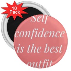 Self Confidence  3  Magnets (10 Pack) 