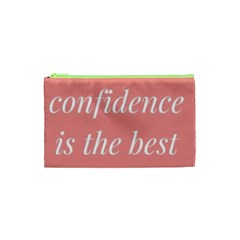 Self Confidence  Cosmetic Bag (xs) by Abigailbarryart