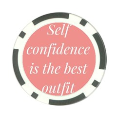 Self Confidence  Poker Chip Card Guard by Abigailbarryart