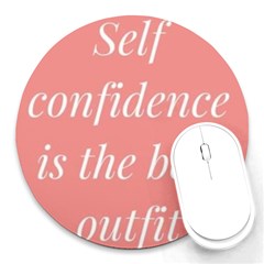 Self Confidence  Round Mousepads by Abigailbarryart