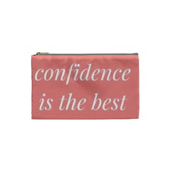 Self Confidence  Cosmetic Bag (small) by Abigailbarryart