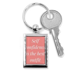 Self Confidence  Key Chain (rectangle) by Abigailbarryart