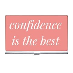 Self Confidence  Business Card Holder by Abigailbarryart