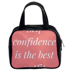 Self Confidence  Classic Handbag (two Sides) by Abigailbarryart