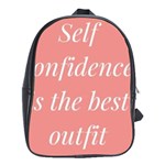 Self confidence  School Bag (XL) Front