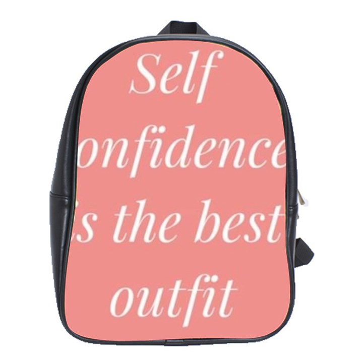 Self confidence  School Bag (XL)