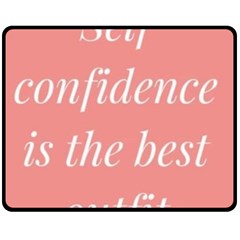 Self Confidence  Fleece Blanket (medium)  by Abigailbarryart