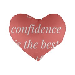 Self Confidence  Standard 16  Premium Heart Shape Cushions by Abigailbarryart