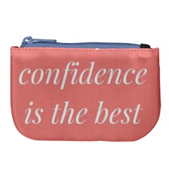 Self Confidence  Large Coin Purse by Abigailbarryart