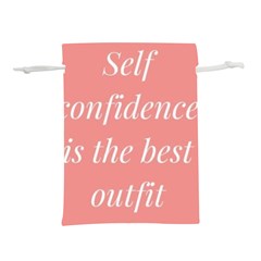 Self Confidence  Lightweight Drawstring Pouch (l)