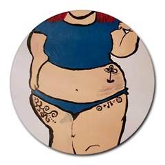 Sassy Round Mousepads by Abigailbarryart