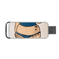 Sassy Portable Usb Flash (two Sides) by Abigailbarryart