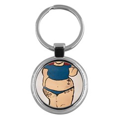 Sassy Key Chain (round) by Abigailbarryart