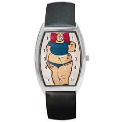 Sassy Barrel Style Metal Watch by Abigailbarryart