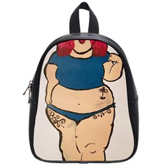 Sassy School Bag (small) by Abigailbarryart