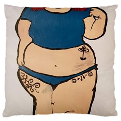 Sassy Large Cushion Case (two Sides) by Abigailbarryart