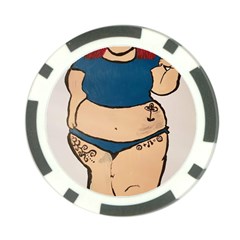 Sassy Poker Chip Card Guard by Abigailbarryart