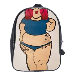 Sassy School Bag (large) by Abigailbarryart