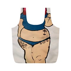 Sassy Full Print Recycle Bag (m) by Abigailbarryart