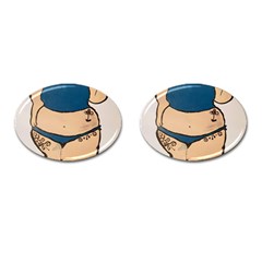 20190101 232308 Cufflinks (oval) by Abigailbarryart