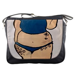 Sexy N Sassy Messenger Bag by Abigailbarryart