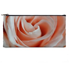 Soft Pink Rose Close Up Pencil Cases by bloomingvinedesign