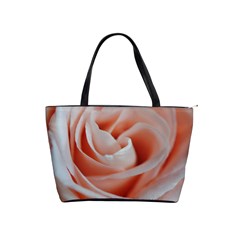 Soft Pink Rose Close Up Classic Shoulder Handbag by bloomingvinedesign