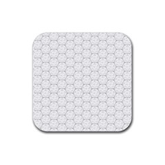 Hexagon Geometric Shape Rubber Coaster (Square) 