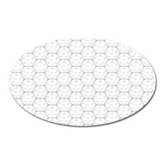 Hexagon Geometric Shape Oval Magnet