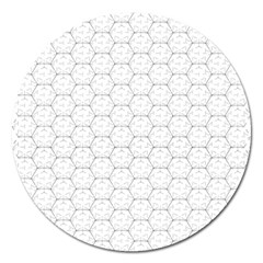 Hexagon Geometric Shape Magnet 5  (Round)