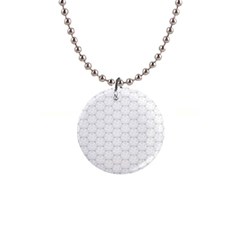 Hexagon Geometric Shape 1  Button Necklace