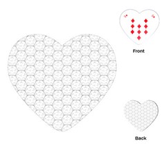 Hexagon Geometric Shape Playing Cards Single Design (Heart)