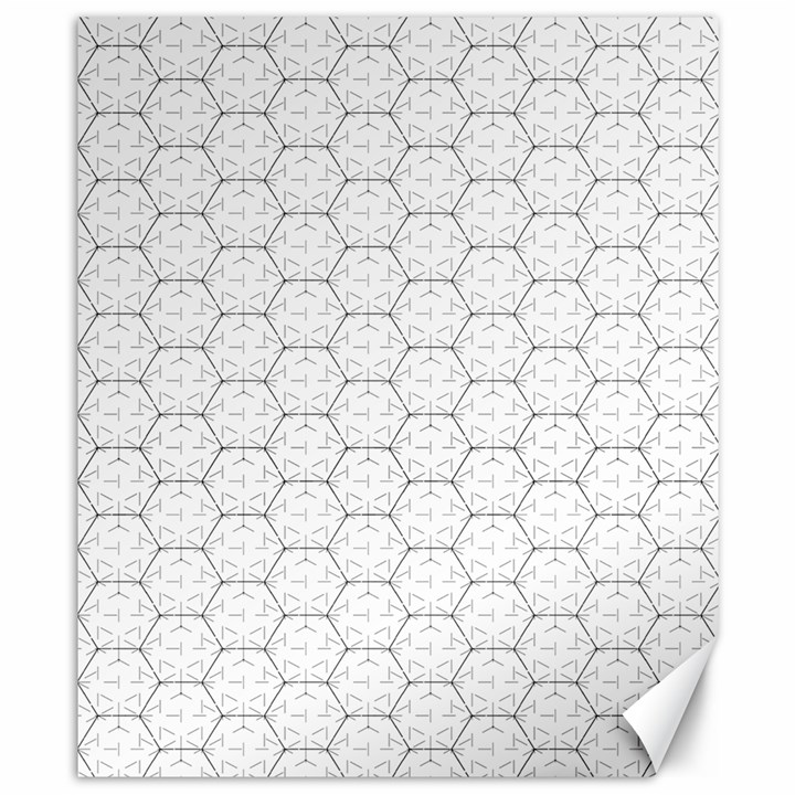 Hexagon Geometric Shape Canvas 8  x 10 