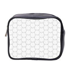 Hexagon Geometric Shape Mini Toiletries Bag (Two Sides)