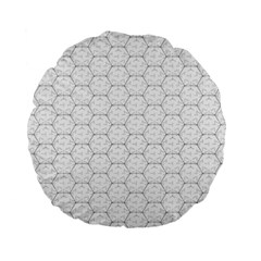 Hexagon Geometric Shape Standard 15  Premium Round Cushions