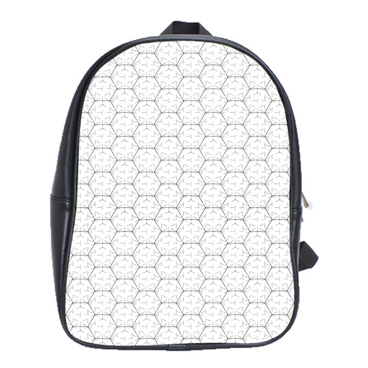 Hexagon Geometric Shape School Bag (XL)