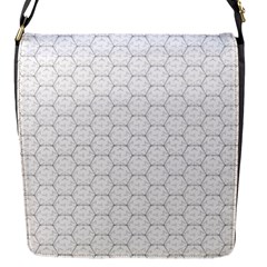 Hexagon Geometric Shape Flap Closure Messenger Bag (S)