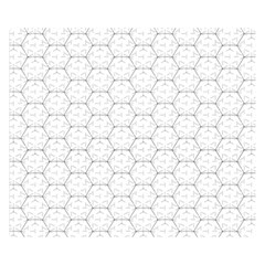 Hexagon Geometric Shape Double Sided Flano Blanket (Small) 