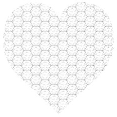 Hexagon Geometric Shape Wooden Puzzle Heart